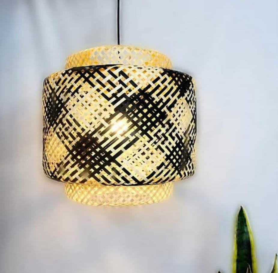 Colour Three Part Hanging Lamp
